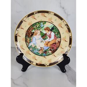 Roses Are Red Once Upon A Rhyme Heinrich Germany 7 3/4" Plate Wall Decor Vintage